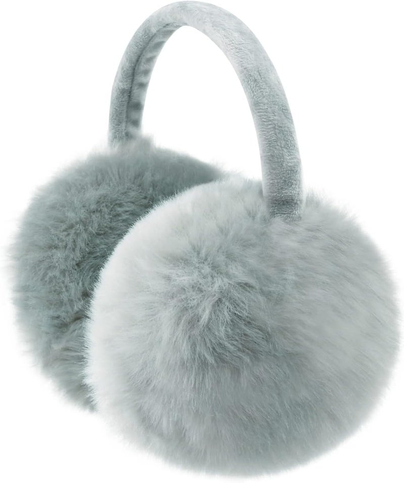 FSTEOE Winter Ear Muffs Women Warm Earmuff Girls Ear Warmers Soft Plush Outdoor Adjustable Ear Cover - Image 1